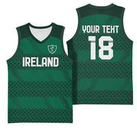 Custom Ireland Rugby Basketball Jersey Celtic Heritage - Wonder Print Shop