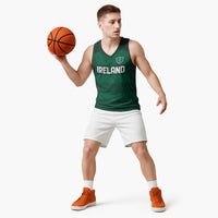 Custom Ireland Rugby Basketball Jersey Celtic Heritage - Wonder Print Shop