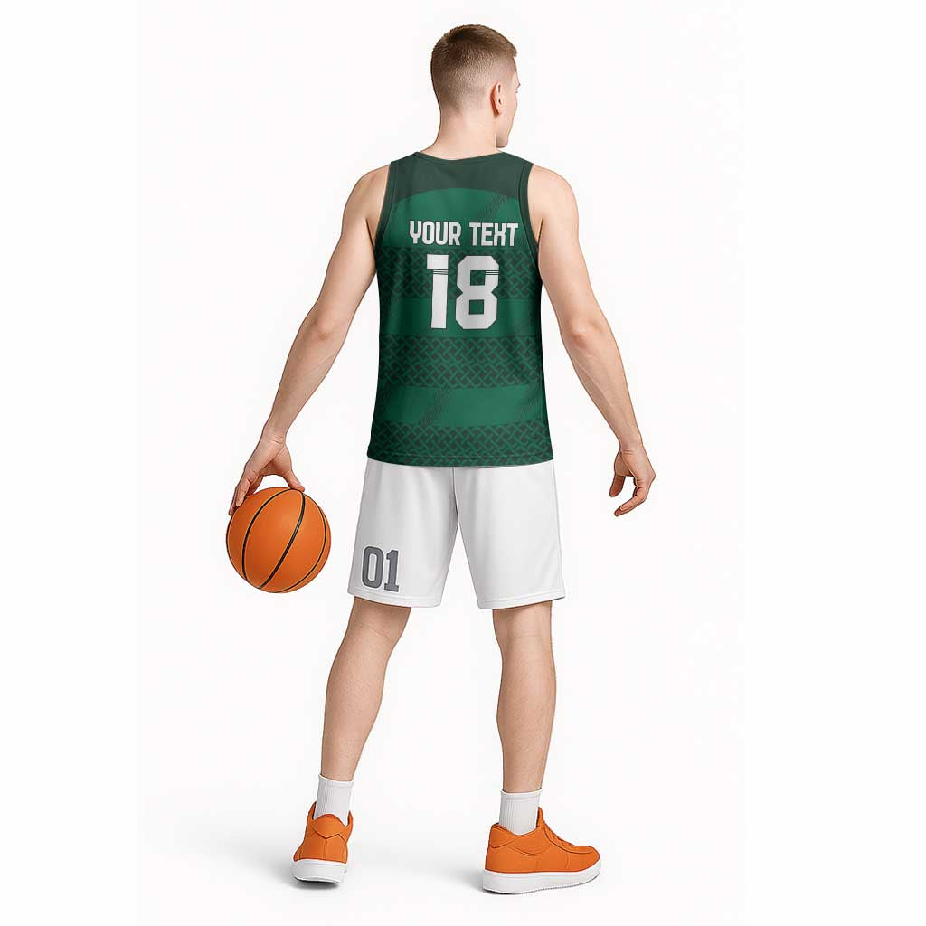 Custom Ireland Rugby Basketball Jersey Celtic Heritage - Wonder Print Shop