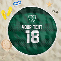 Custom Ireland Rugby Beach Blanket Celtic Heritage - Wonder Print Shop