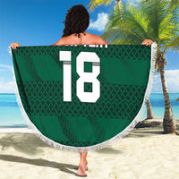 Custom Ireland Rugby Beach Blanket Celtic Heritage - Wonder Print Shop