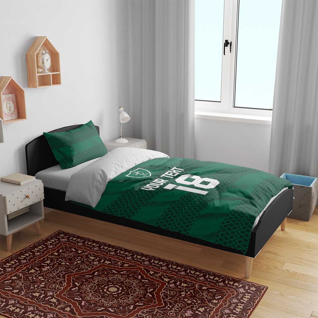 Custom Ireland Rugby Bedding Set Celtic Heritage - Wonder Print Shop