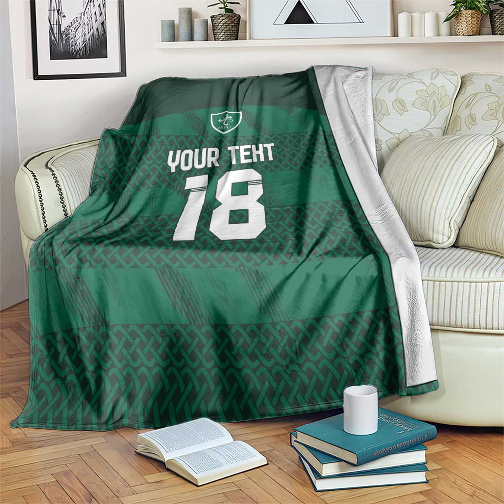 Custom Ireland Rugby Blanket Celtic Heritage - Wonder Print Shop