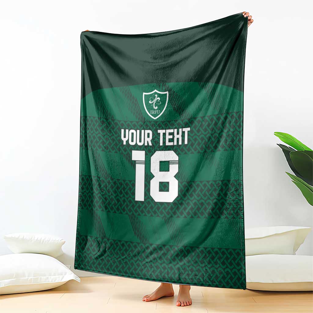 Custom Ireland Rugby Blanket Celtic Heritage - Wonder Print Shop