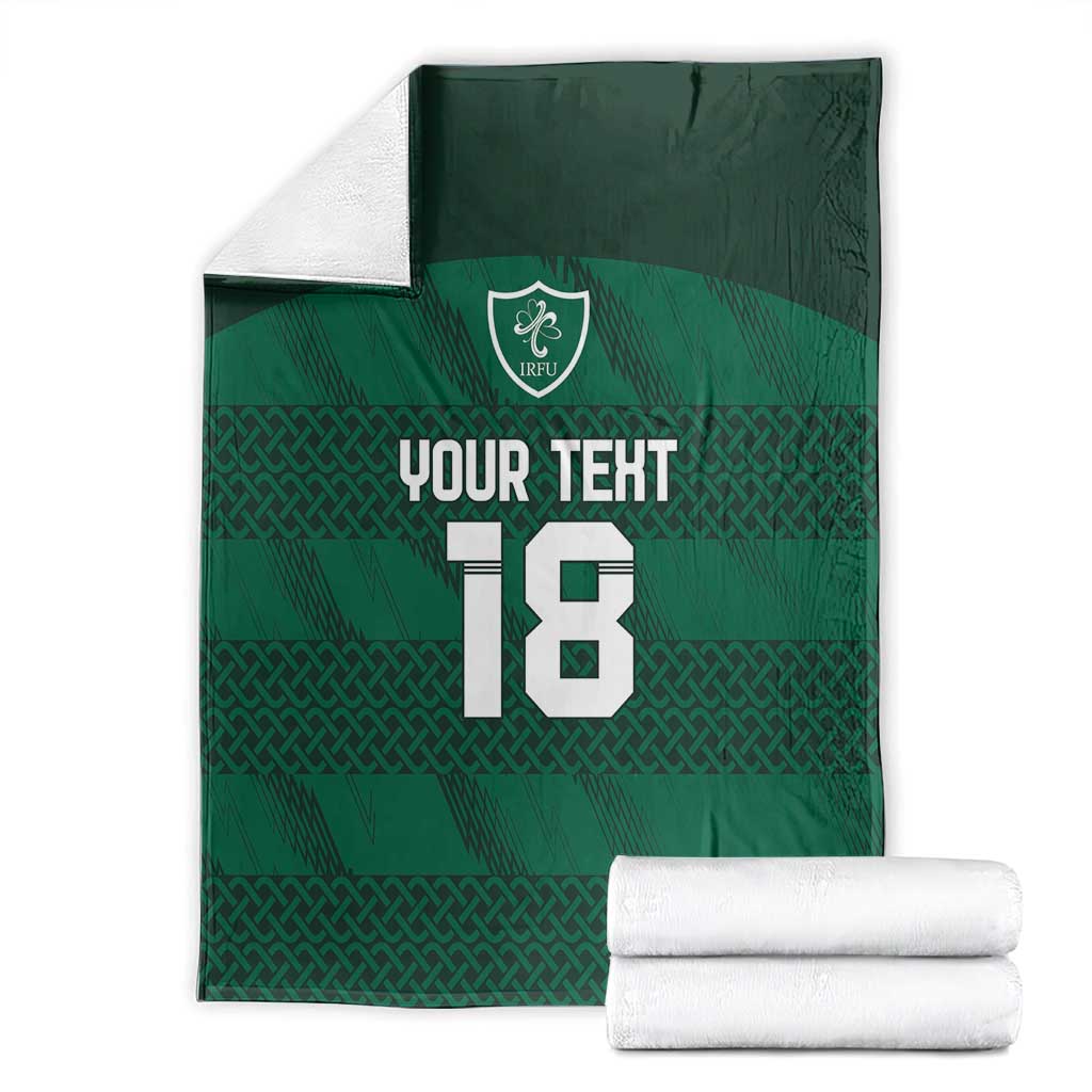 Custom Ireland Rugby Blanket Celtic Heritage - Wonder Print Shop