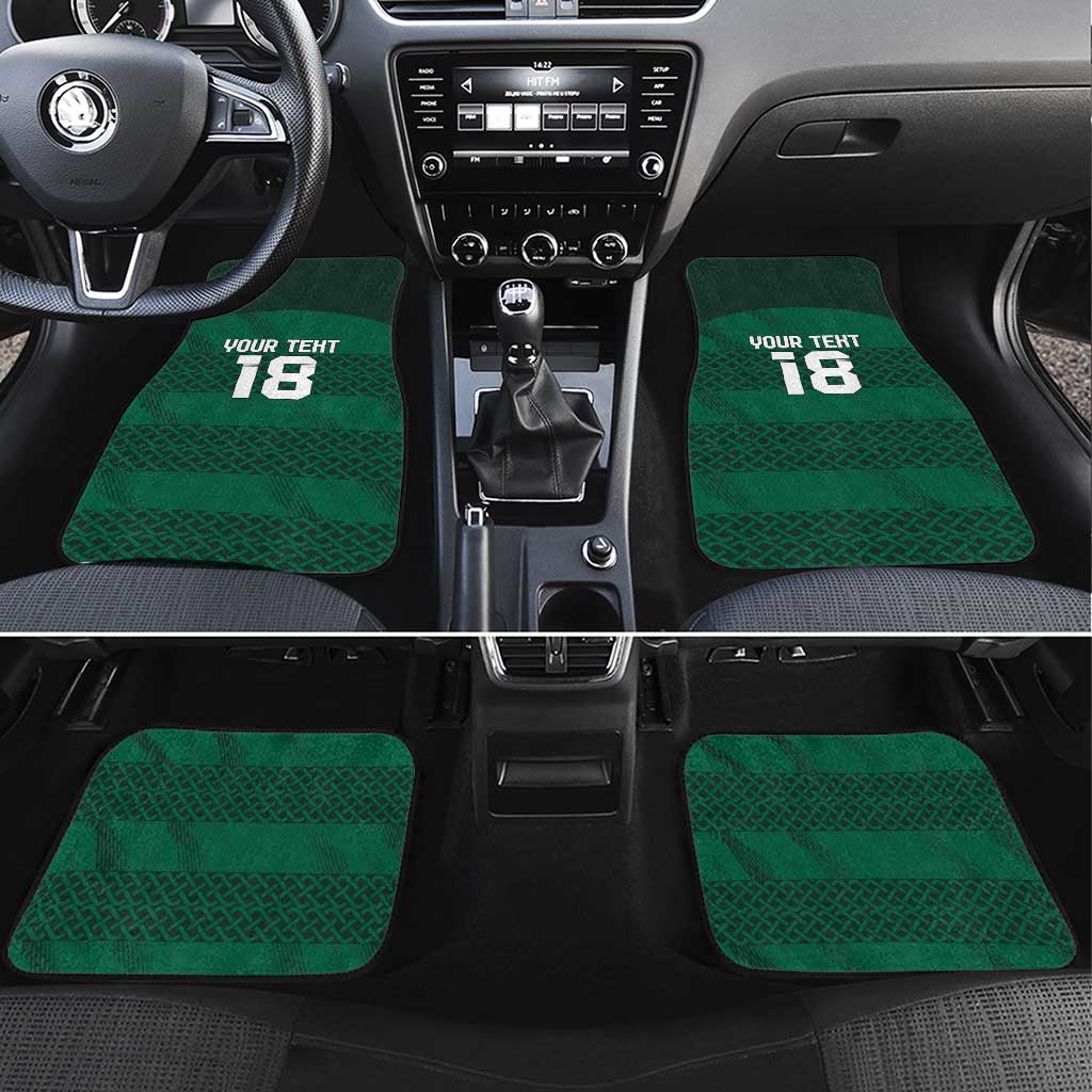 Custom Ireland Rugby Car Mats Celtic Heritage - Wonder Print Shop