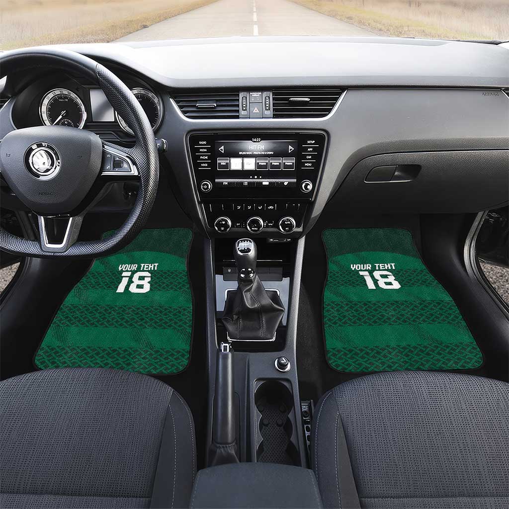Custom Ireland Rugby Car Mats Celtic Heritage - Wonder Print Shop