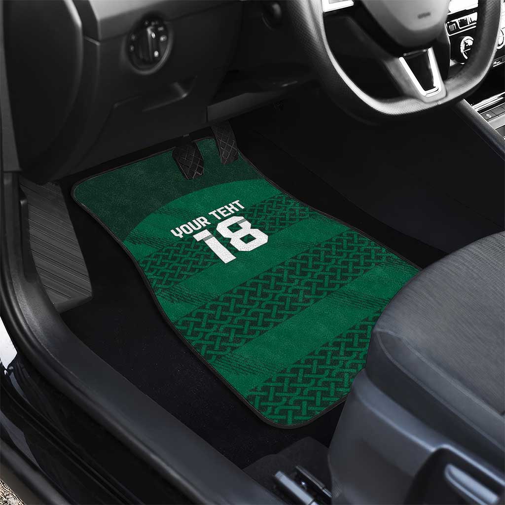 Custom Ireland Rugby Car Mats Celtic Heritage - Wonder Print Shop
