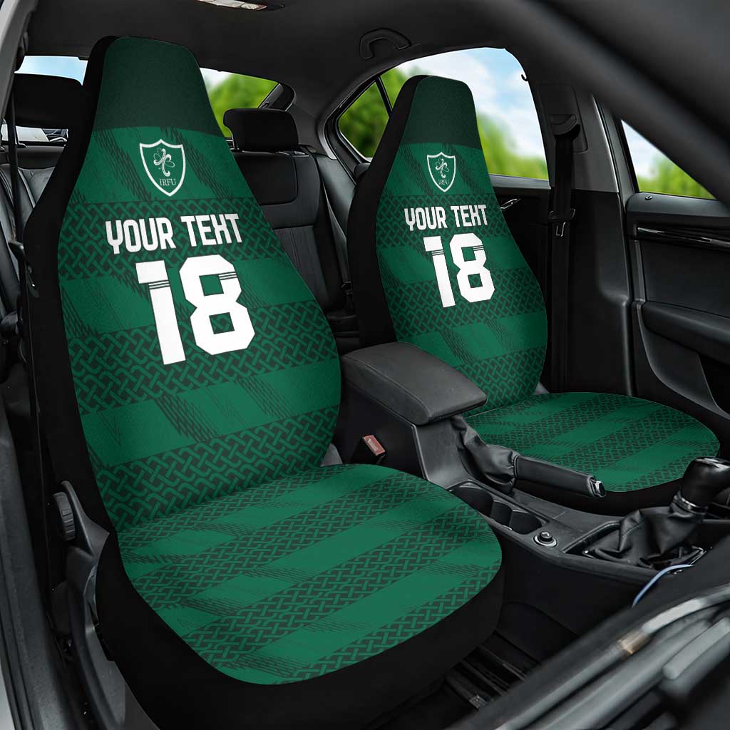 Custom Ireland Rugby Car Seat Cover Celtic Heritage - Wonder Print Shop