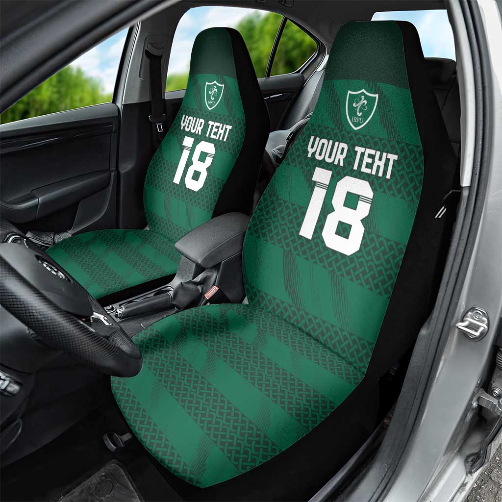 Custom Ireland Rugby Car Seat Cover Celtic Heritage - Wonder Print Shop