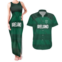 Custom Ireland Rugby Couples Matching Tank Maxi Dress and Hawaiian Shirt Celtic Heritage - Wonder Print Shop