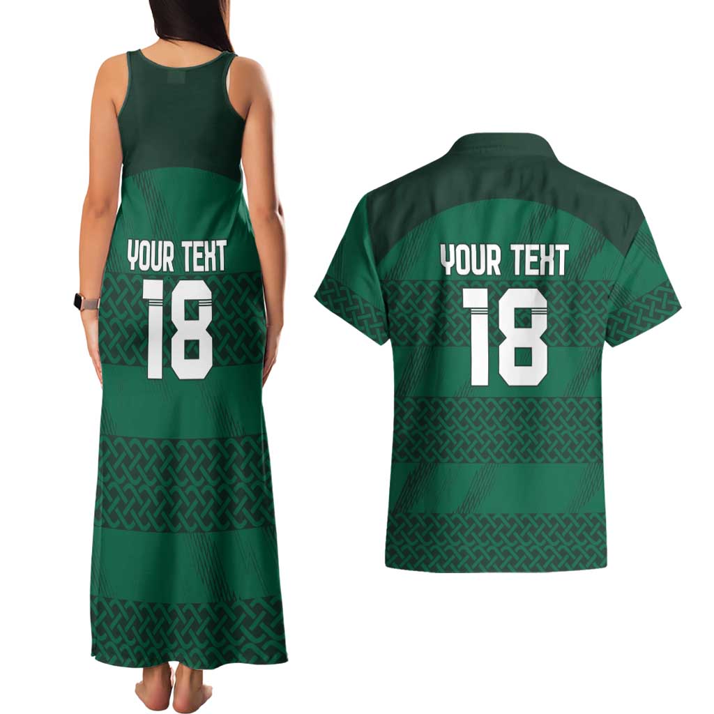 Custom Ireland Rugby Couples Matching Tank Maxi Dress and Hawaiian Shirt Celtic Heritage - Wonder Print Shop