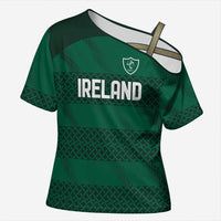 Custom Ireland Rugby Cross Shoulder Shirt Celtic Heritage - Wonder Print Shop