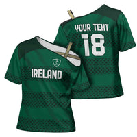 Custom Ireland Rugby Cross Shoulder Shirt Celtic Heritage - Wonder Print Shop