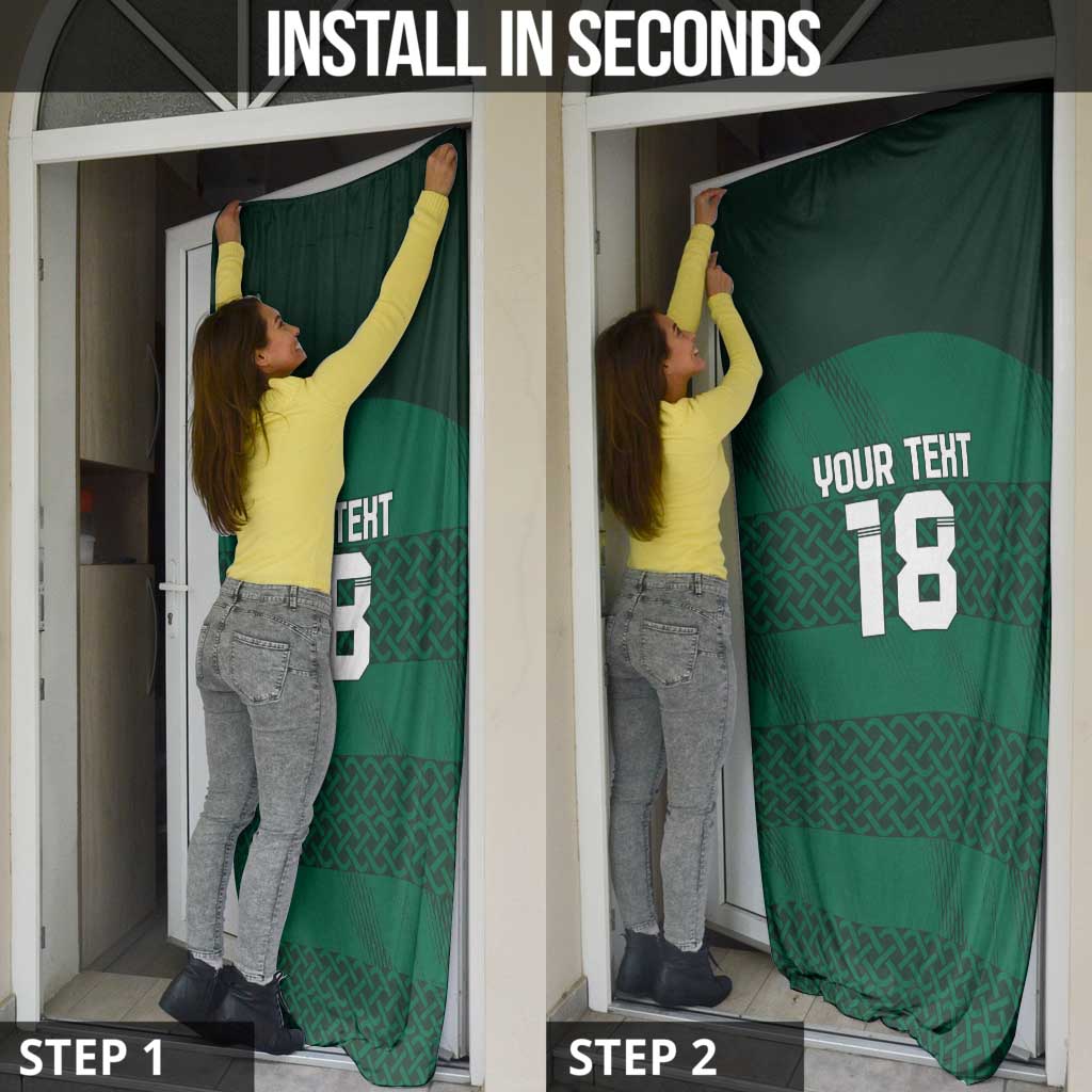 Custom Ireland Rugby Door Cover Celtic Heritage - Wonder Print Shop