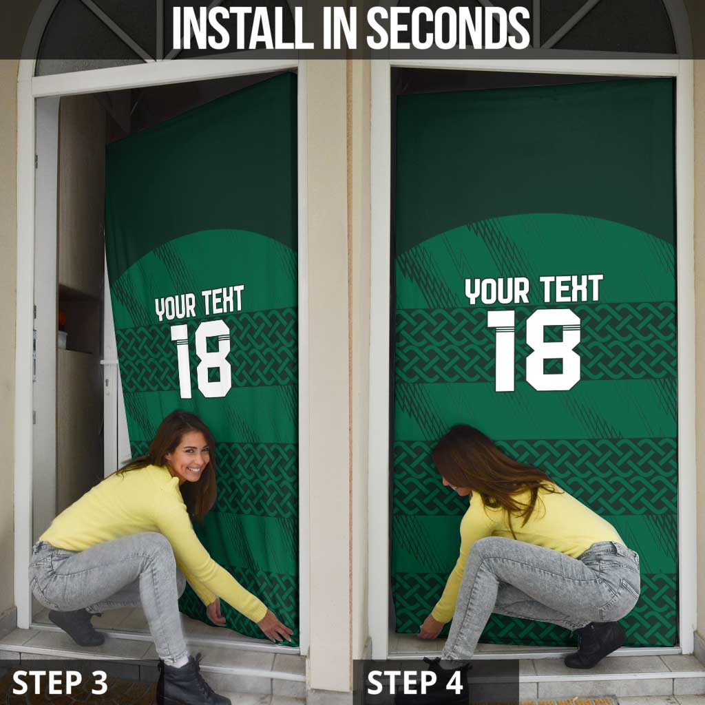 Custom Ireland Rugby Door Cover Celtic Heritage - Wonder Print Shop