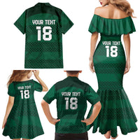 Custom Ireland Rugby Family Matching Mermaid Dress and Hawaiian Shirt Celtic Heritage - Wonder Print Shop