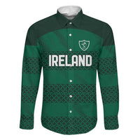 Custom Ireland Rugby Family Matching Mermaid Dress and Hawaiian Shirt Celtic Heritage - Wonder Print Shop