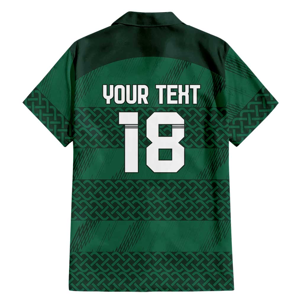 Custom Ireland Rugby Family Matching Puletasi and Hawaiian Shirt Celtic Heritage - Wonder Print Shop
