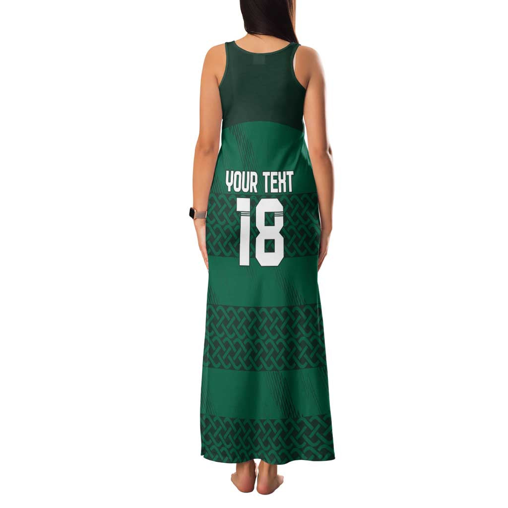 Custom Ireland Rugby Family Matching Tank Maxi Dress and Hawaiian Shirt Celtic Heritage - Wonder Print Shop