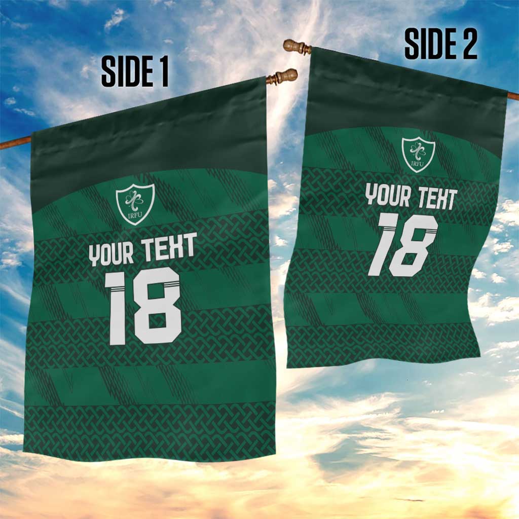 Custom Ireland Rugby Garden Flag Celtic Heritage - Wonder Print Shop