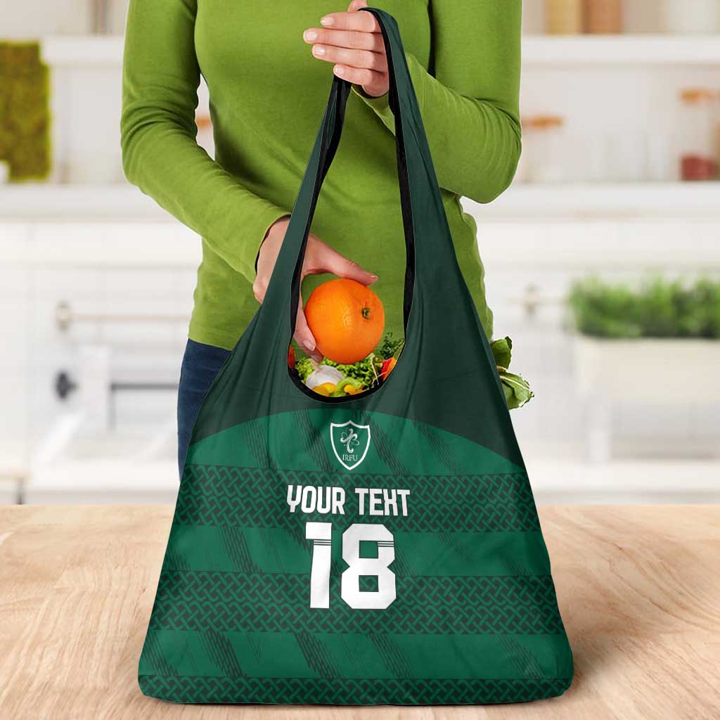 Custom Ireland Rugby Grocery Bag Celtic Heritage - Wonder Print Shop