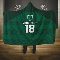 Custom Ireland Rugby Hooded Blanket Celtic Heritage - Wonder Print Shop