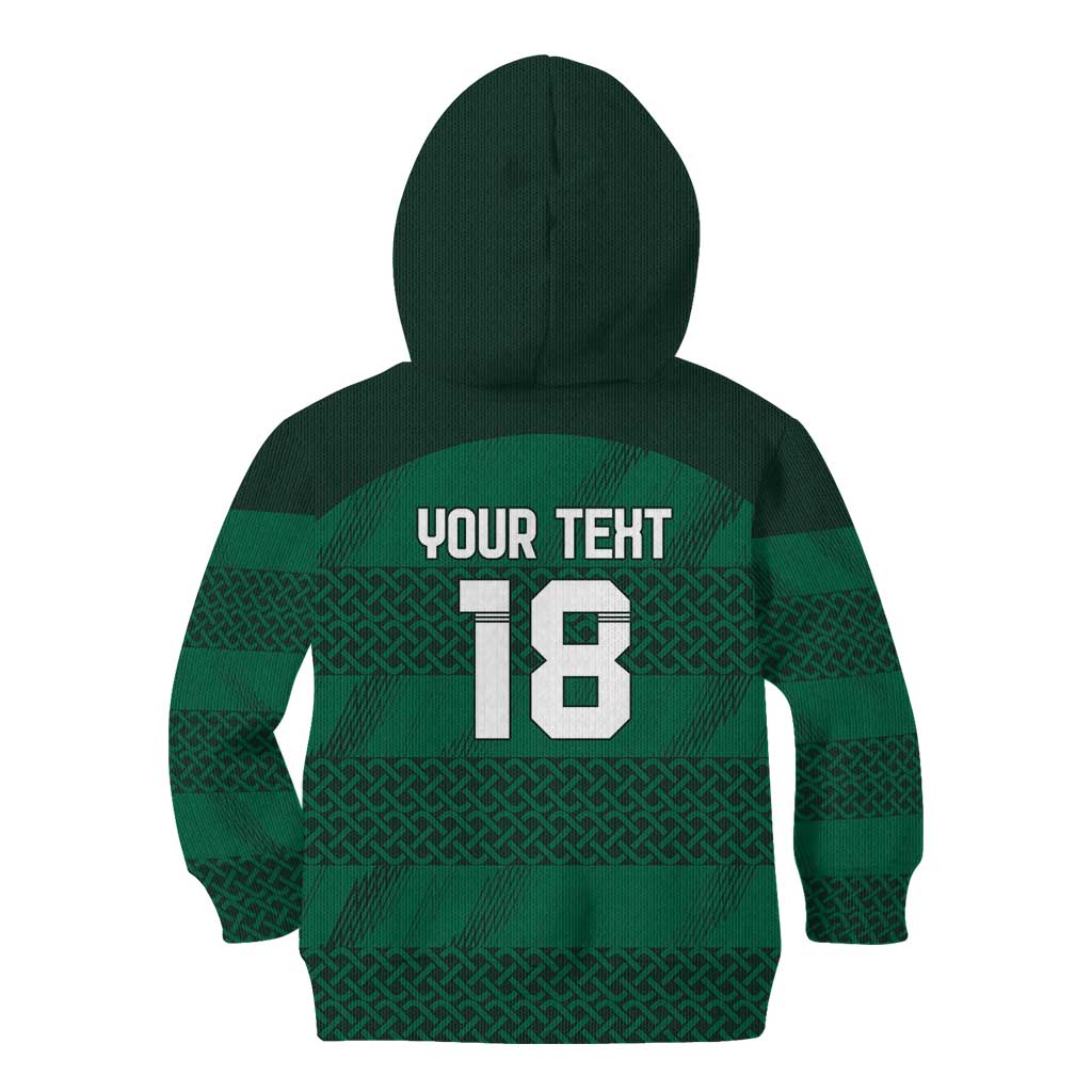 Custom Ireland Rugby Kid Hoodie Celtic Heritage - Wonder Print Shop