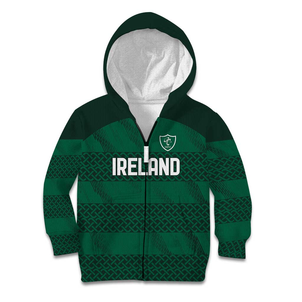 Custom Ireland Rugby Kid Hoodie Celtic Heritage - Wonder Print Shop