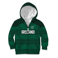Custom Ireland Rugby Kid Hoodie Celtic Heritage - Wonder Print Shop