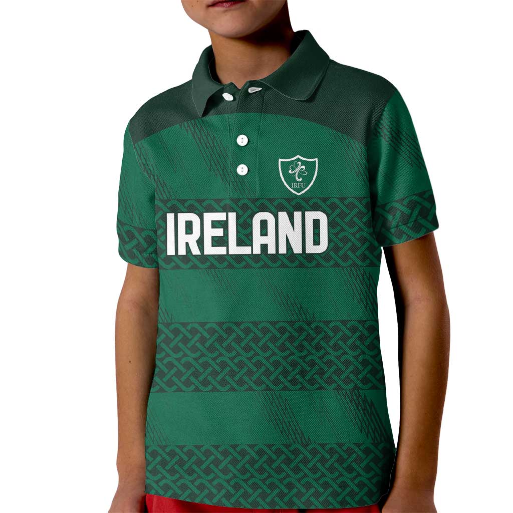Custom Ireland Rugby Kid Polo Shirt Celtic Heritage - Wonder Print Shop