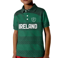Custom Ireland Rugby Kid Polo Shirt Celtic Heritage - Wonder Print Shop