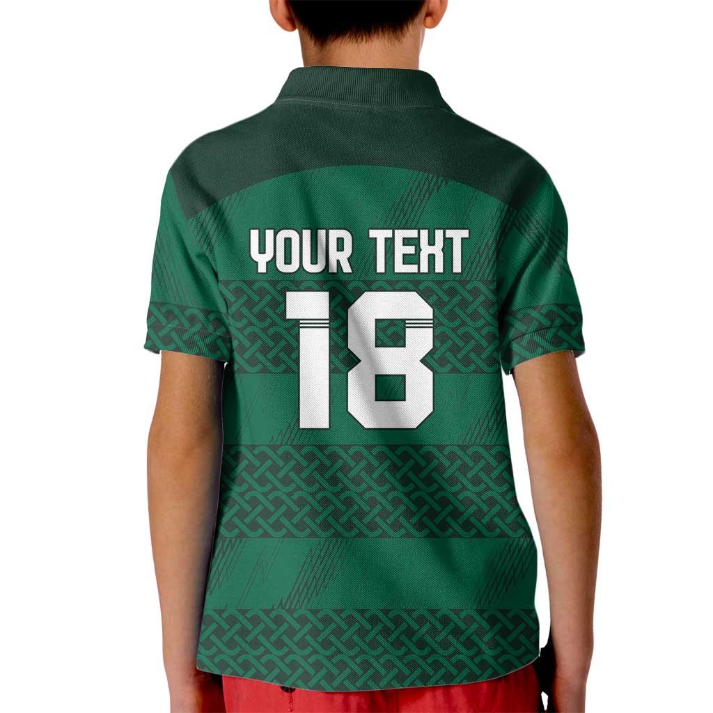 Custom Ireland Rugby Kid Polo Shirt Celtic Heritage - Wonder Print Shop
