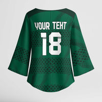 Custom Ireland Rugby Kimono Sleeve Blouse Celtic Heritage - Wonder Print Shop