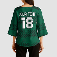 Custom Ireland Rugby Kimono Sleeve Blouse Celtic Heritage - Wonder Print Shop