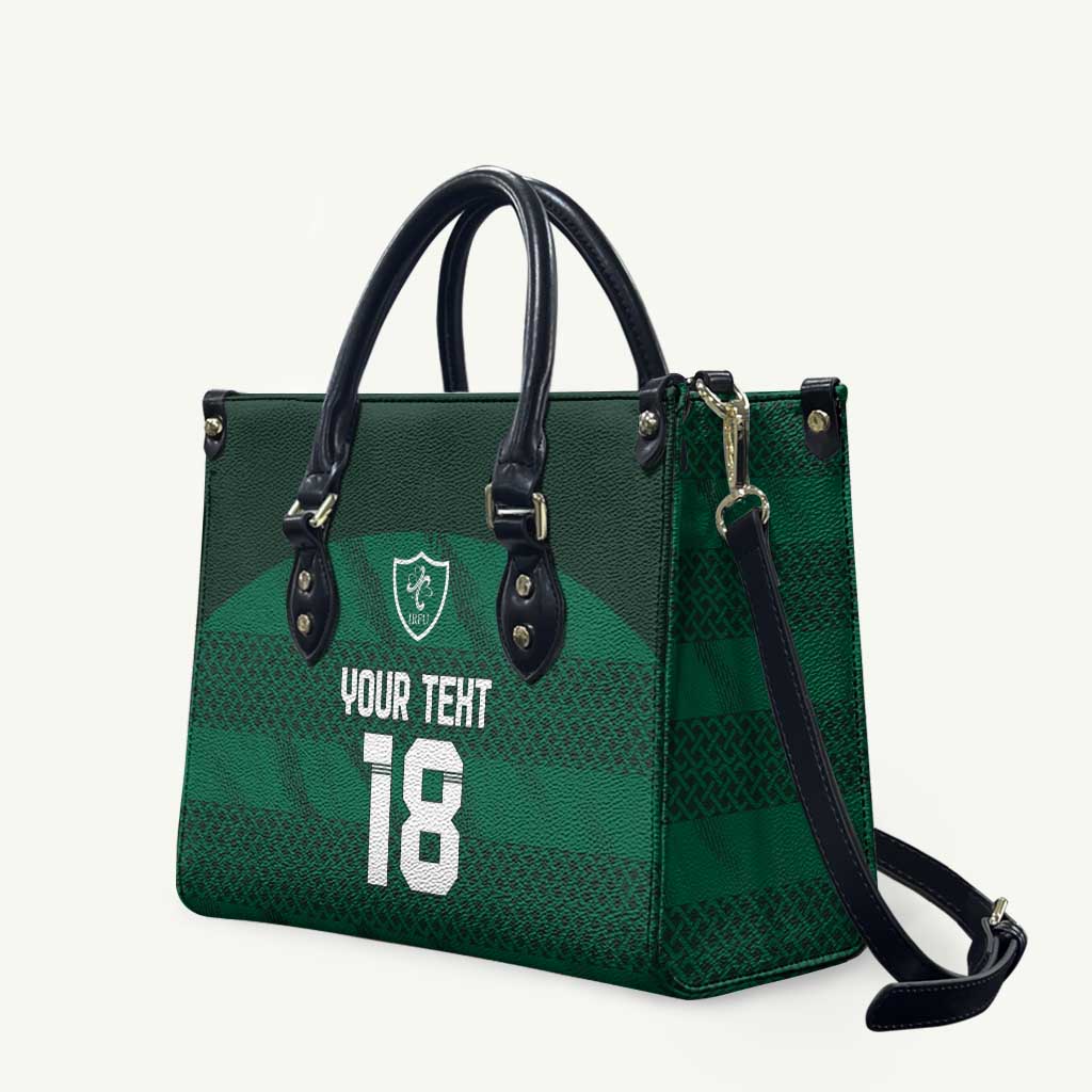 Custom Ireland Rugby Leather Bag Celtic Heritage - Wonder Print Shop