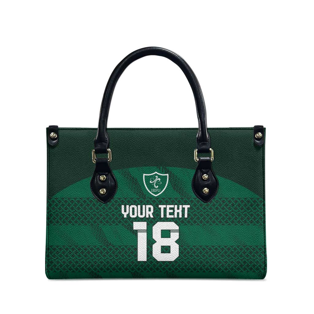 Custom Ireland Rugby Leather Bag Celtic Heritage - Wonder Print Shop