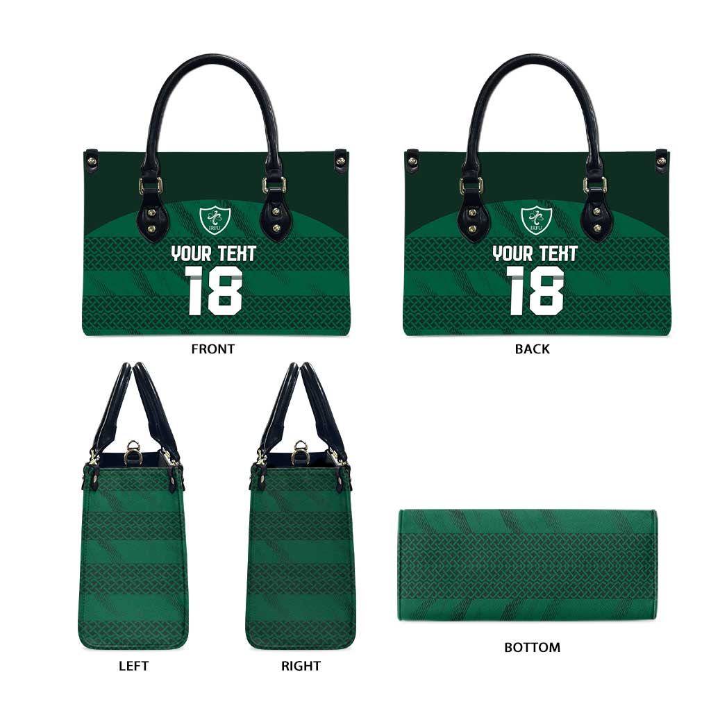 Custom Ireland Rugby Leather Bag Celtic Heritage - Wonder Print Shop