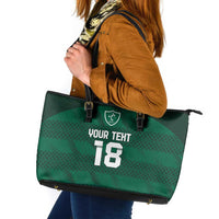 Custom Ireland Rugby Leather Tote Bag Celtic Heritage - Wonder Print Shop
