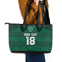 Custom Ireland Rugby Leather Tote Bag Celtic Heritage - Wonder Print Shop
