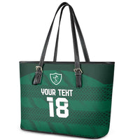 Custom Ireland Rugby Leather Tote Bag Celtic Heritage - Wonder Print Shop