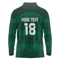 Custom Ireland Rugby Long Sleeve Polo Shirt Celtic Heritage - Wonder Print Shop