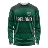Custom Ireland Rugby Long Sleeve Shirt Celtic Heritage - Wonder Print Shop