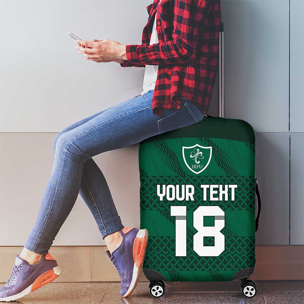 Custom Ireland Rugby Luggage Cover Celtic Heritage - Wonder Print Shop