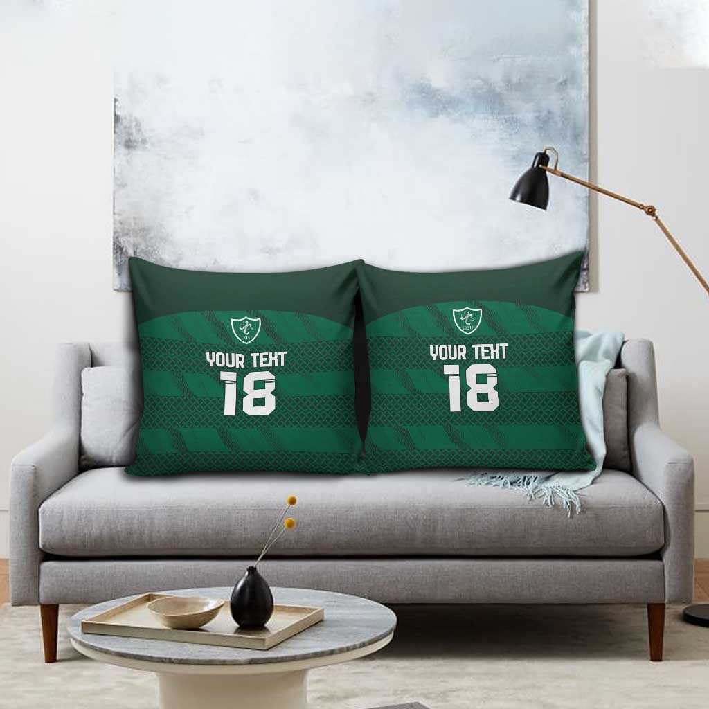 Custom Ireland Rugby Pillow Cover Celtic Heritage - Wonder Print Shop