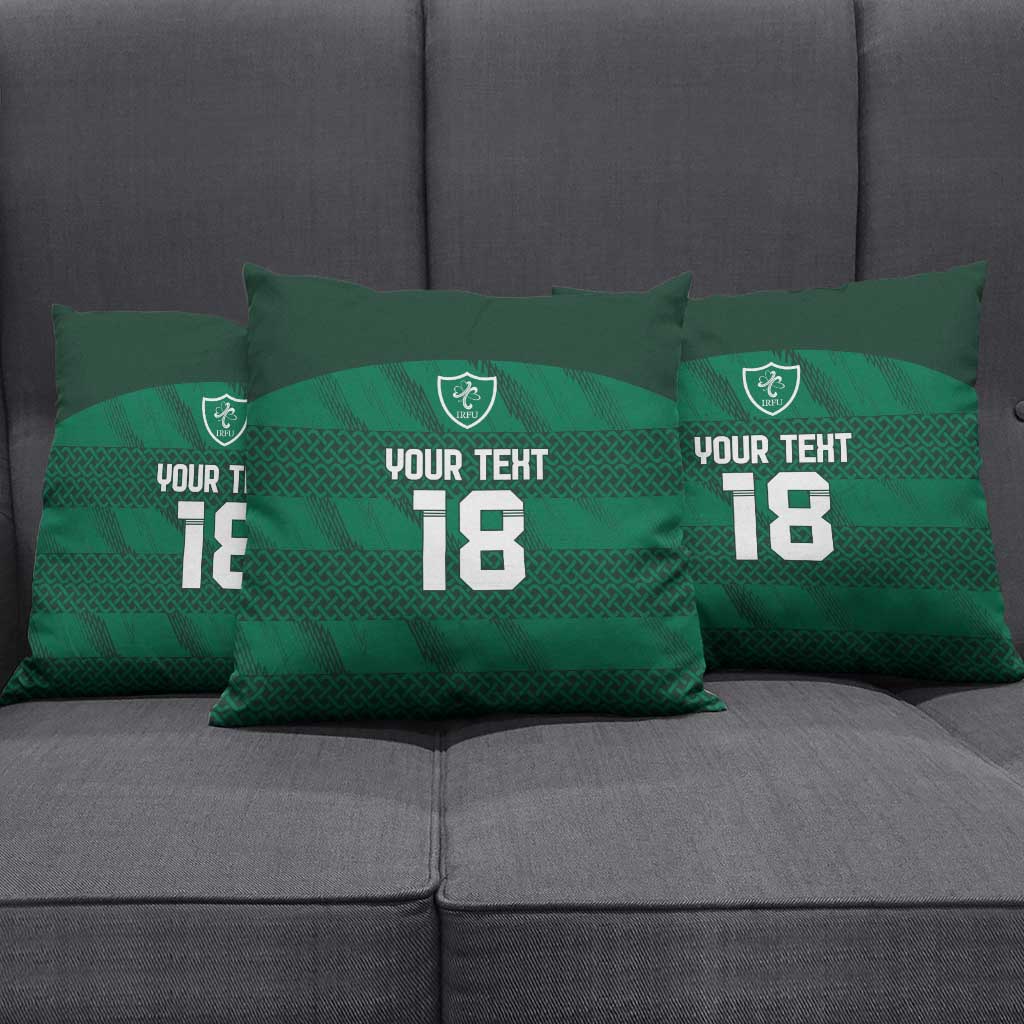 Custom Ireland Rugby Pillow Cover Celtic Heritage - Wonder Print Shop