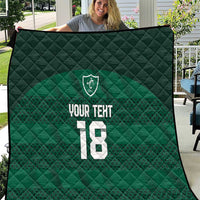 Custom Ireland Rugby Quilt Celtic Heritage - Wonder Print Shop