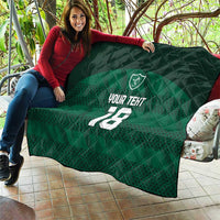 Custom Ireland Rugby Quilt Celtic Heritage - Wonder Print Shop