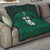 Custom Ireland Rugby Quilt Celtic Heritage - Wonder Print Shop