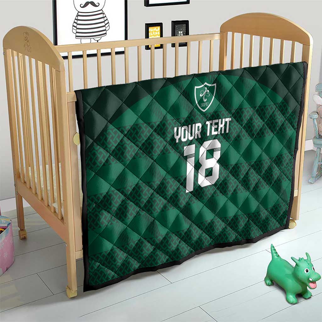 Custom Ireland Rugby Quilt Celtic Heritage - Wonder Print Shop